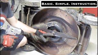 How To Replace A Lawn Mower Blade & Blade Adapter In Less Than 2 Minutes!