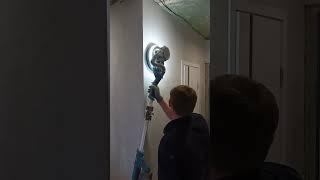 шлифовка стен Жирафом