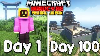I Survived 100 Days Of Minecraft Hardcore In The Feudal Japan ERA!