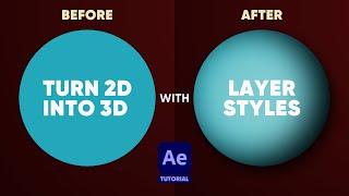 Create 3D Shading in After Effects With Layer Styles | Adobe Quick Tutorial