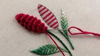 Marvelous flower embroidery {hand embroidery|hand embroidery for beginners|hand craft|kadhai