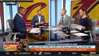 Jim Jackson Checks Nick Wright over Lebron is GOAT over Jordan & Kobe Debate 2018 NBA