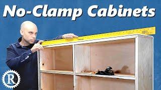 Make a cabinet with hand-tools and no clamps.