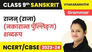 Rajan (Nakarant Pulling) Sabd Roop | Class 9 Sanskrit Grammar