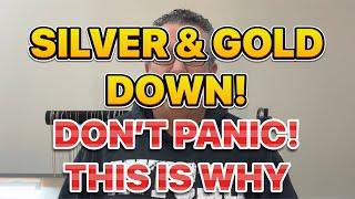 Silver & gold price is down! Don't PANIC because this is WHY!