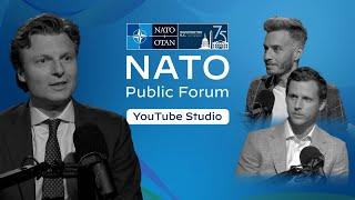 NATO Public Forum YouTube Studio 2024 |  Ruben Brekelmans with Marvin Neumann & Sam Ellis