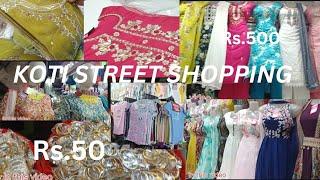 Koti Sultan Bazar Street Shopping| Starting from Rs.10 | kurta set rs.500