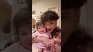 Arad Does a TikTok Dance with His 2 Daughters 🪩 #tiktokdance #tiktok #arad #zavala #gabe