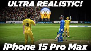 Real Cricket 24 on iPhone 15 Pro Max - IND vs AUS T20 (World Cup 23 Final Lineups) - Max Graphics