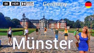 Münster City Germany/Walking tour in Münster 4k HDR 60fps