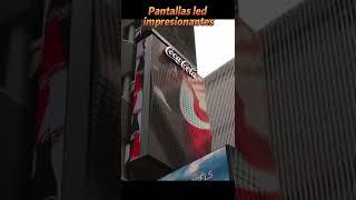 Pantallas led impresionantes en edificios #shorts