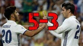 أهذاف و ملخص مباراة ريال مدريد و ستاد ريمس 5 3 [2016/08/16]