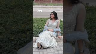 Sitting poses in Lehnga | Shanika Khurmi | #shorts