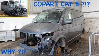 I Bought a VW Transporter T6 Camper for parts that is Cat B (Copart UK - BreakerBid4U) Part 1