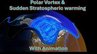 Polar vortex and Sudden stratospheric warming detailed explanation with animation