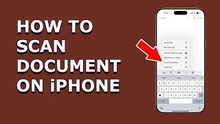 How to scan on iPhone 16 /16 Pro with Notes App | Scan document and make PDF on iPhone