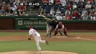 2008 Phillies: Brett Myers throws complete game vs Brewers, gives up 1 run, strikes out 2 (9.14.08)