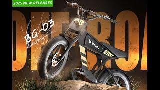 BG-03 Electric Bike: 750W Power, 28+ MPH Speed, All-Terrain Fat Tires | Redefining Your Ride in 2025