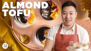 Lucas Sin Makes Almond Tofu With Poached Apricots & Black Sesame | Food52 + Lexus