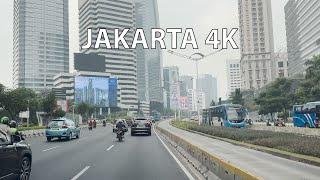 Driving Jakarta 4K - Skyscraper Highways - Indonesia