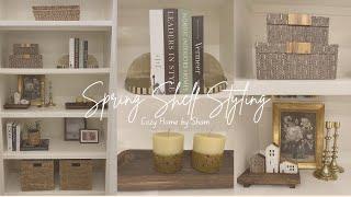 Spring Decorate With Me 2025 | Shelf Styling Ideas | Spring Refresh | Cozy Home by Sham