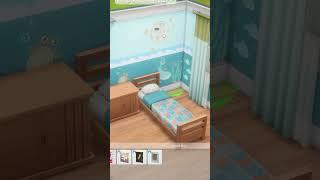 Kids Dream Ocean Themed Bedroom   // The Sims 4 Room Build #Shorts
