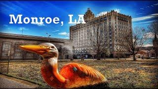 Monroe, LA  |  A 4K City Walking Tour