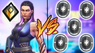 Valorant: 1 Radiant VS 5 Iron Players - Who Wins?