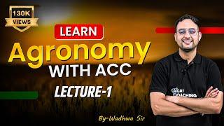 FREE CLASSES: Agronomy-1 (Bilingual) I Classification of Crops-I | Agri Coaching Chandigarh