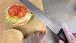 BK POV: Late Night Closing Shift At Burger King Making Sandwiches