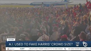 Fact or Fiction: Kamala Harris faking crowd size using AI?