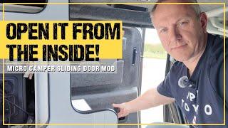 How to Modify Your Sliding Door | Micro Camper Modification