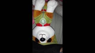 paw patrol plush tracker face farting