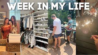 VLOG: closet clean out BEGINS, 4th of july, funny moments with friends 