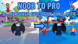 NOOB TO PRO (F2P) in Anime Power Evolution Simulator + Got RELIC & MORE!! Roblox