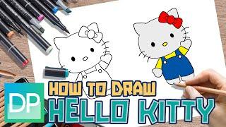 [DRAWPEDIA] HOW TO DRAW HELLO KITTY - STEP BY STEP DRAWING TUTORIAL