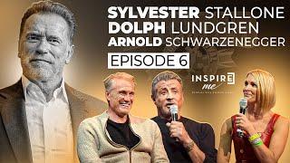 Sylvester Stallone, Dolph Lundgren and Arnold Schwarzenegger  on stage together! (IMP Episode 6)