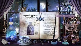 Moon Magic Ambience  | An Evening of Lunar Spells & Rituals | The Dead of Night Book of Shadows