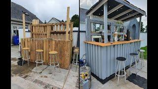 Building a home bar in 10 MINUTES (Timelapse)