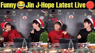 Funny Moments  BTS Jin Jhope Most Funny Moments at Weverse LIVE  Today  Jhope Jin Live Christmas