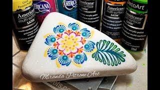 Paint Mandala Tropical Flower w/ Dotting Tools ~ Dot Art Painting  Miranda Pitrone ~Swipe Painting