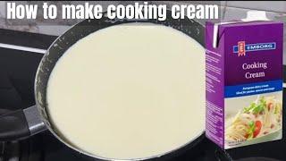 HOW TO MAKE COOKING CREAM AT HOME WITH JUST 3 INGREDIENTS| Dinmah Okechukwu