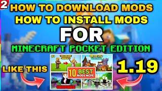 How To Install Mods in Minecraft Pocket Edition How To Install Mods In Mcpe 1.19+ Criptbow Gaming