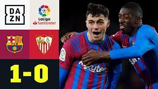 Pedri-Treffer reicht - Barca springt auf Platz 2: FC Barcelona - FC Sevilla 1:0 | LaLiga | DAZN