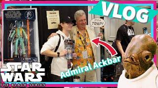 I Met Admiral Ackbar! Tons Of Great Black Series Finds At ICCCon 2024! | Lukeness Vlogs