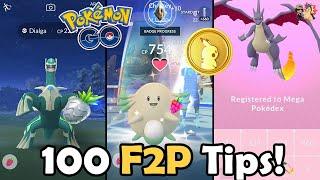 TOP 100 TIPS & TRICKS In Pokémon GO! | Free To Play (F2P) Guide | How To Play Effectively