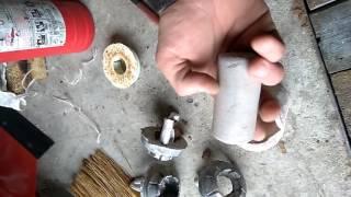 Самодельный глиняный часть 2. +отливки алюминия из форм.