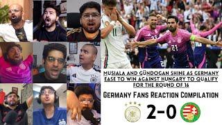 GERMANY Fans and Others React to GERMANY 2-0 HUNGARY | EURO 2024 | Group A Round 2 | 19-06-2024