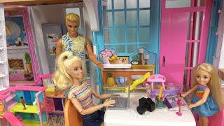 Barbie and Ken at Barbie Dream House Creating New Channel: Chelsea Toy Review