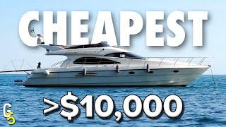 Top 5 CHEAPEST Private Yachts You Can Buy For Under $10k